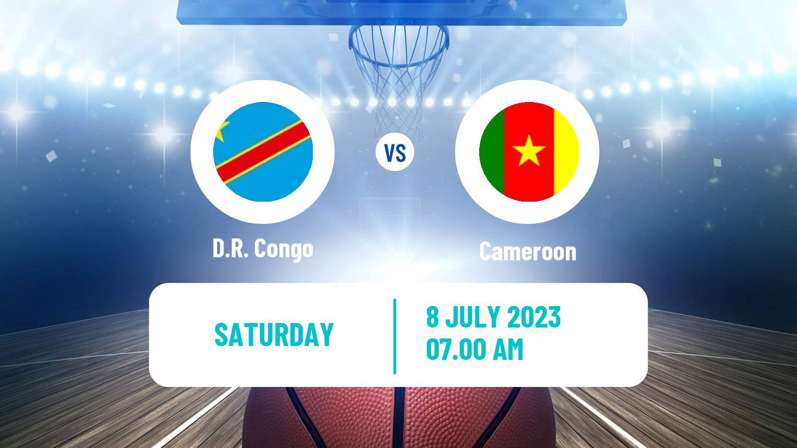 Basketball AfroCan Basketball D.R. Congo - Cameroon