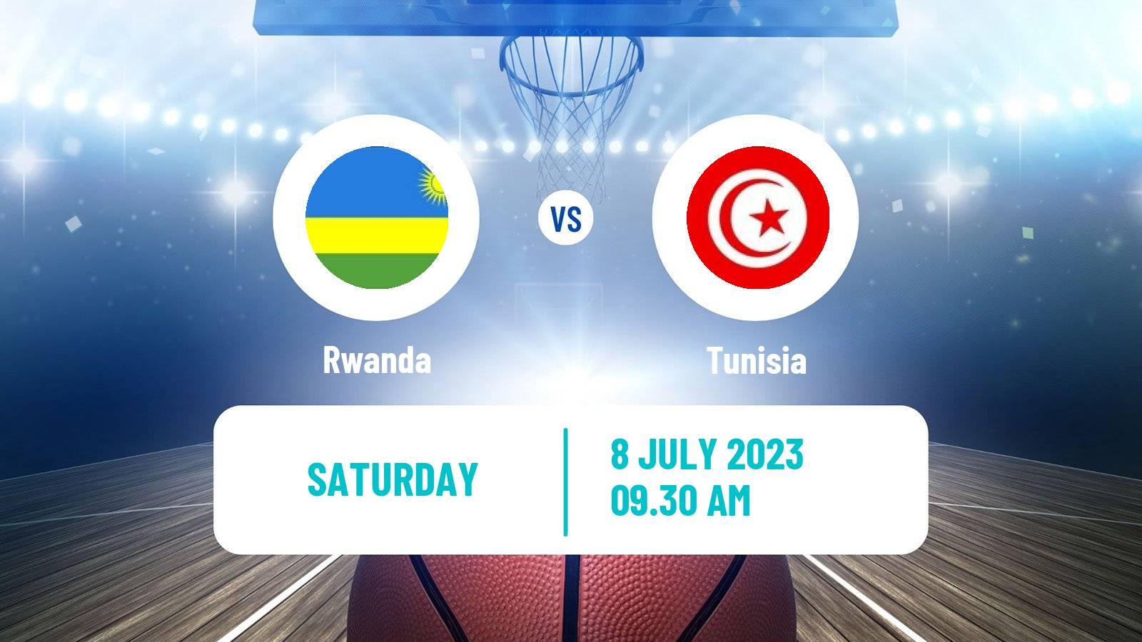 Basketball AfroCan Basketball Rwanda - Tunisia
