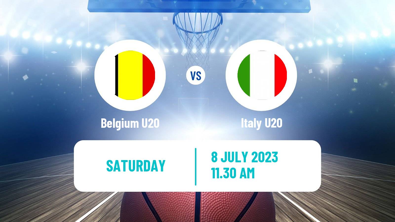 Basketball EuroBasket U20 Belgium U20 - Italy U20