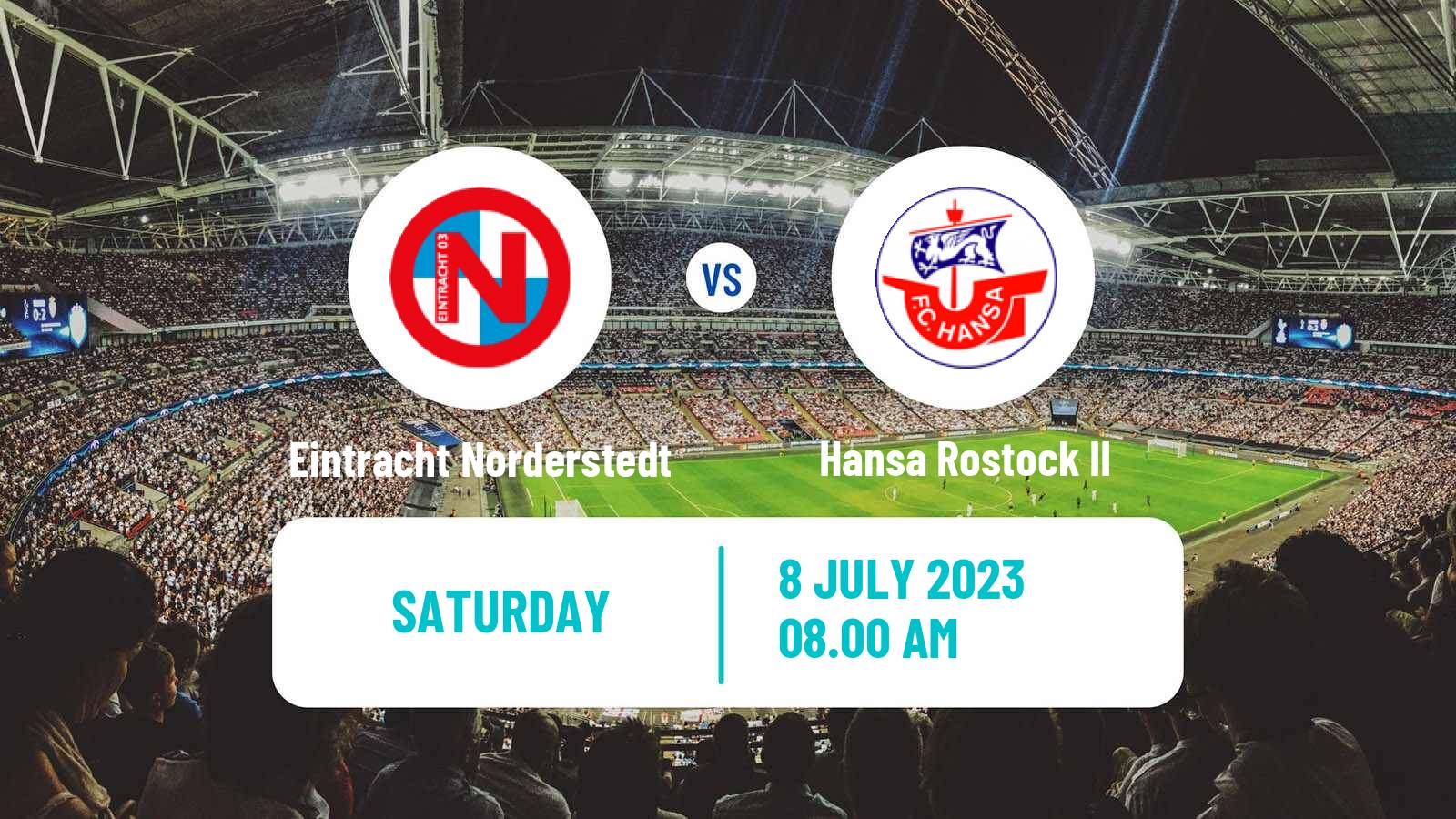 Soccer Club Friendly Eintracht Norderstedt - Hansa Rostock II