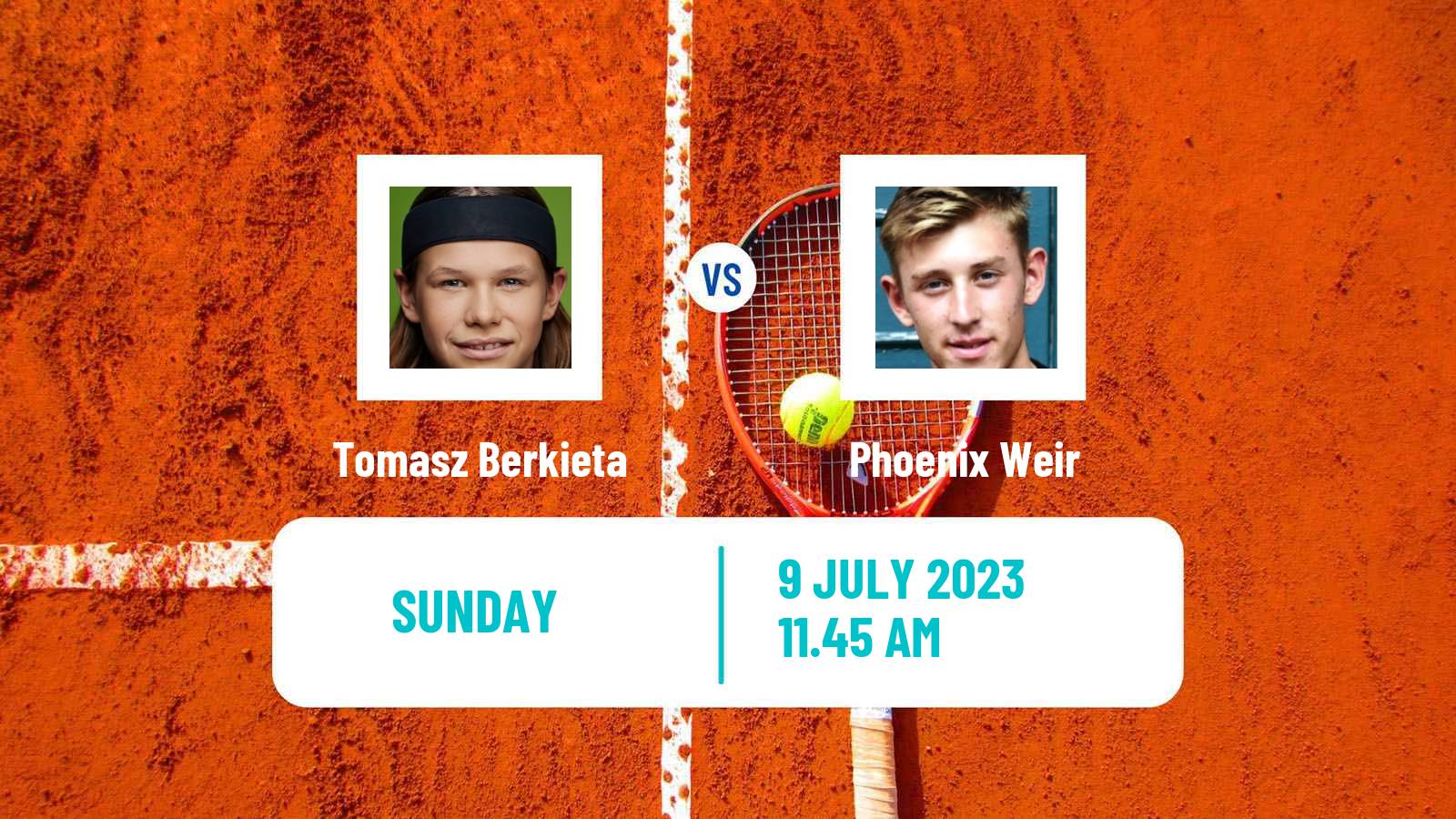 Tennis Boys Singles Wimbledon Tomasz Berkieta - Phoenix Weir