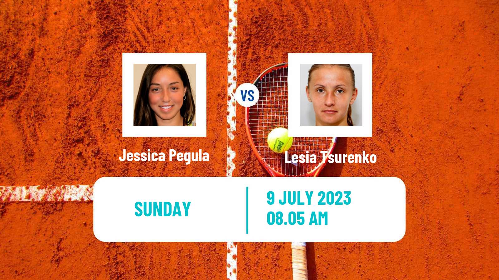 Tennis WTA Wimbledon Jessica Pegula - Lesia Tsurenko