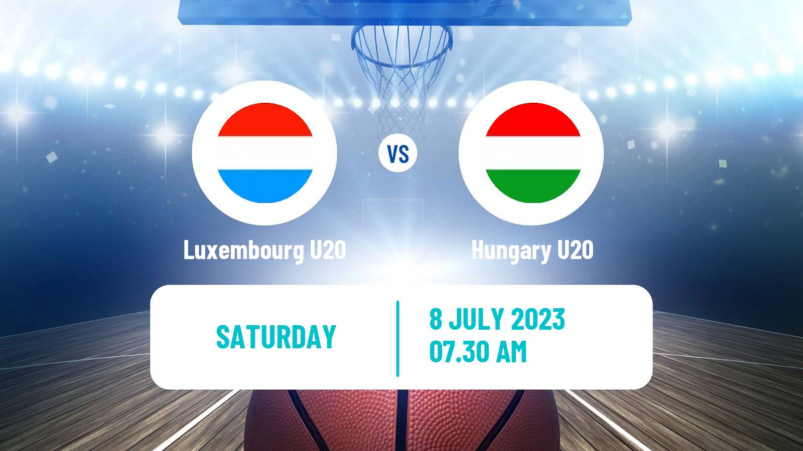 Basketball EuroBasket U20 B Luxembourg U20 - Hungary U20