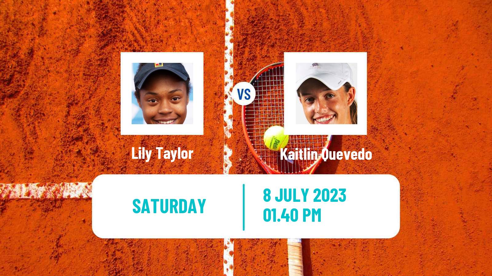 Tennis Girls Singles Wimbledon Lily Taylor - Kaitlin Quevedo