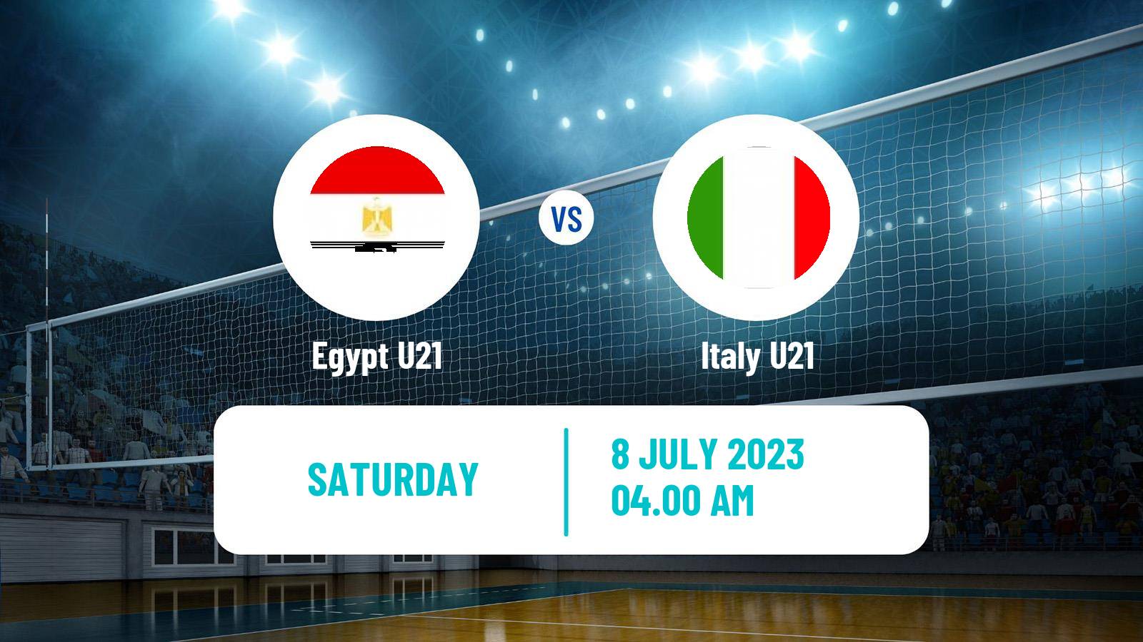 Volleyball World Championship U21 Volleyball Egypt U21 - Italy U21