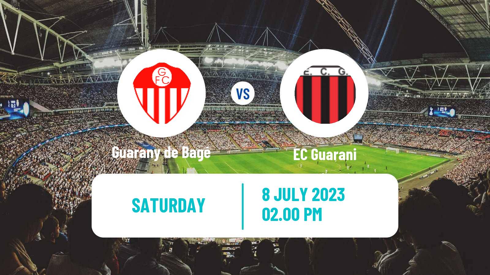 Soccer Brazilian Campeonato Gaucho 2 Guarany de Bagé - EC Guarani