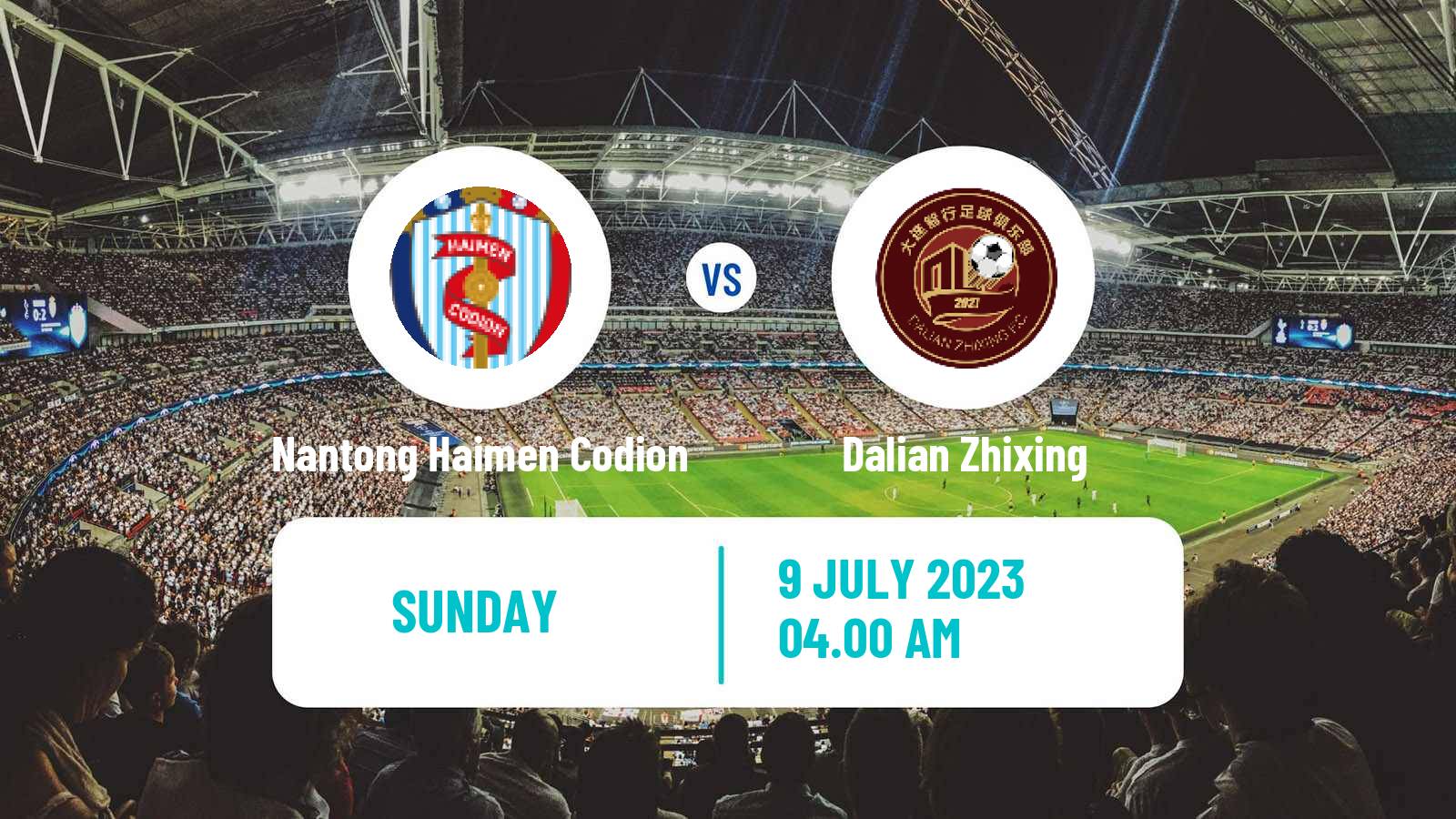 Soccer Chinese Yi League Nantong Haimen Codion - Dalian Zhixing