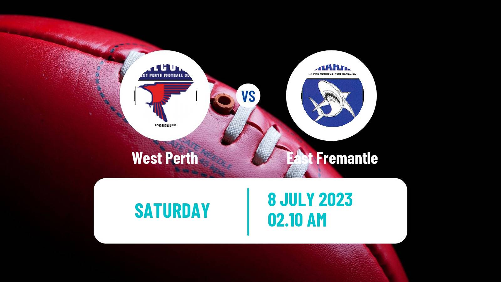 Aussie rules WAFL West Perth - East Fremantle
