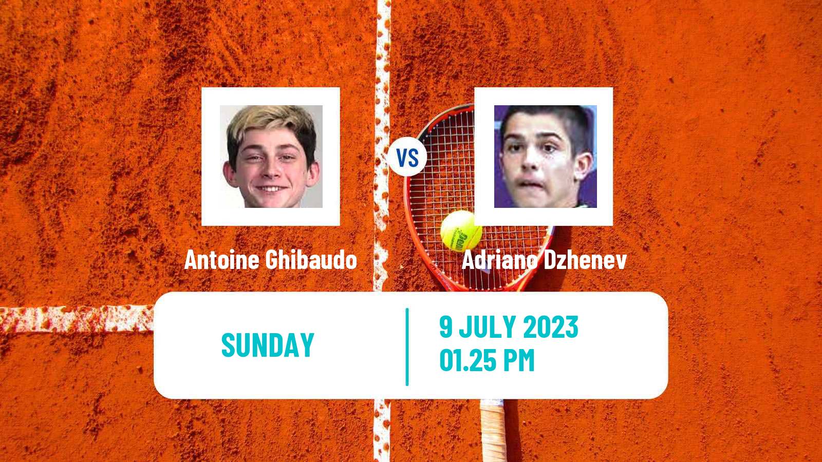Tennis Boys Singles Wimbledon Antoine Ghibaudo - Adriano Dzhenev