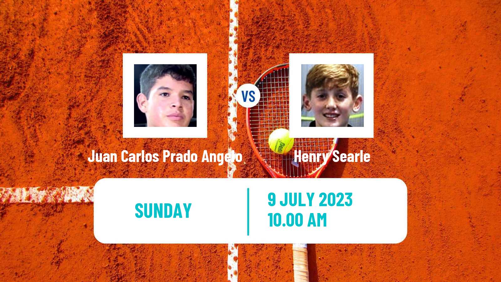 Tennis Boys Singles Wimbledon Juan Carlos Prado Angelo - Henry Searle