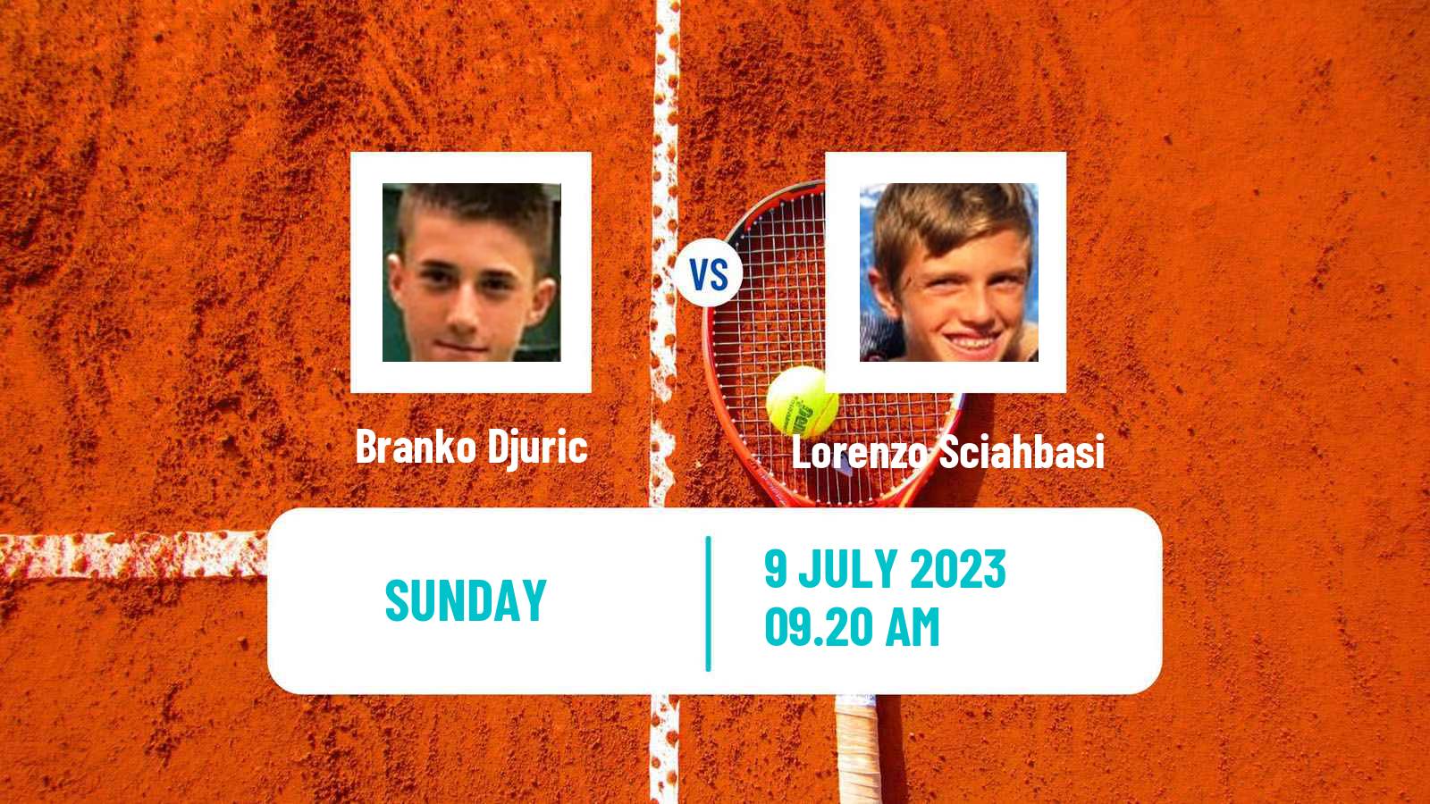 Tennis Boys Singles Wimbledon Branko Djuric - Lorenzo Sciahbasi