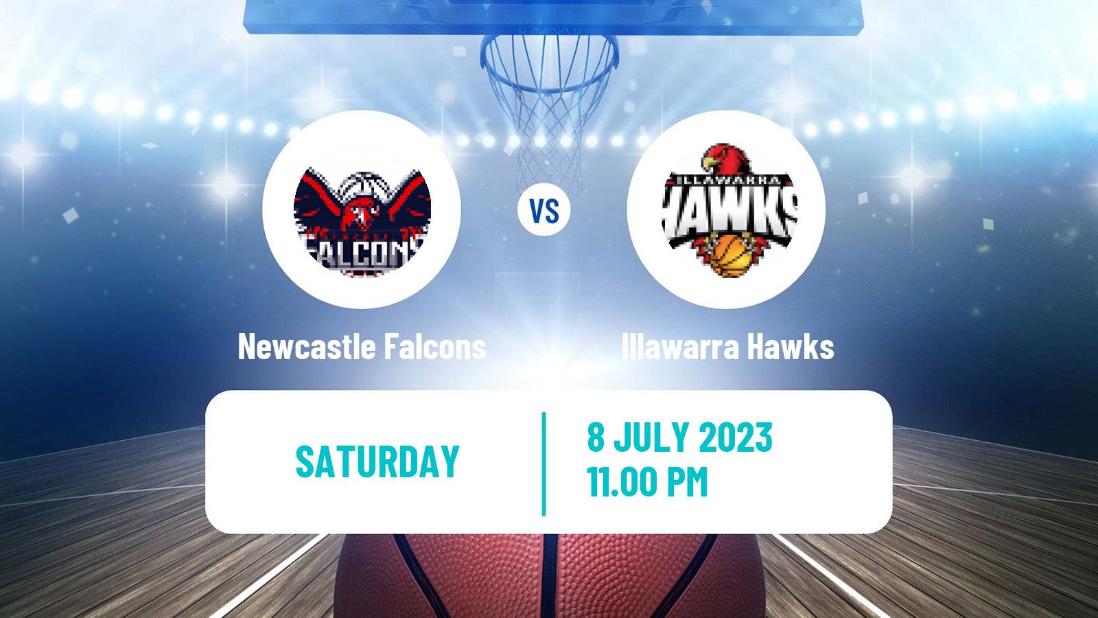 Basketball Australian NBL1 East Women Newcastle Falcons - Illawarra Hawks