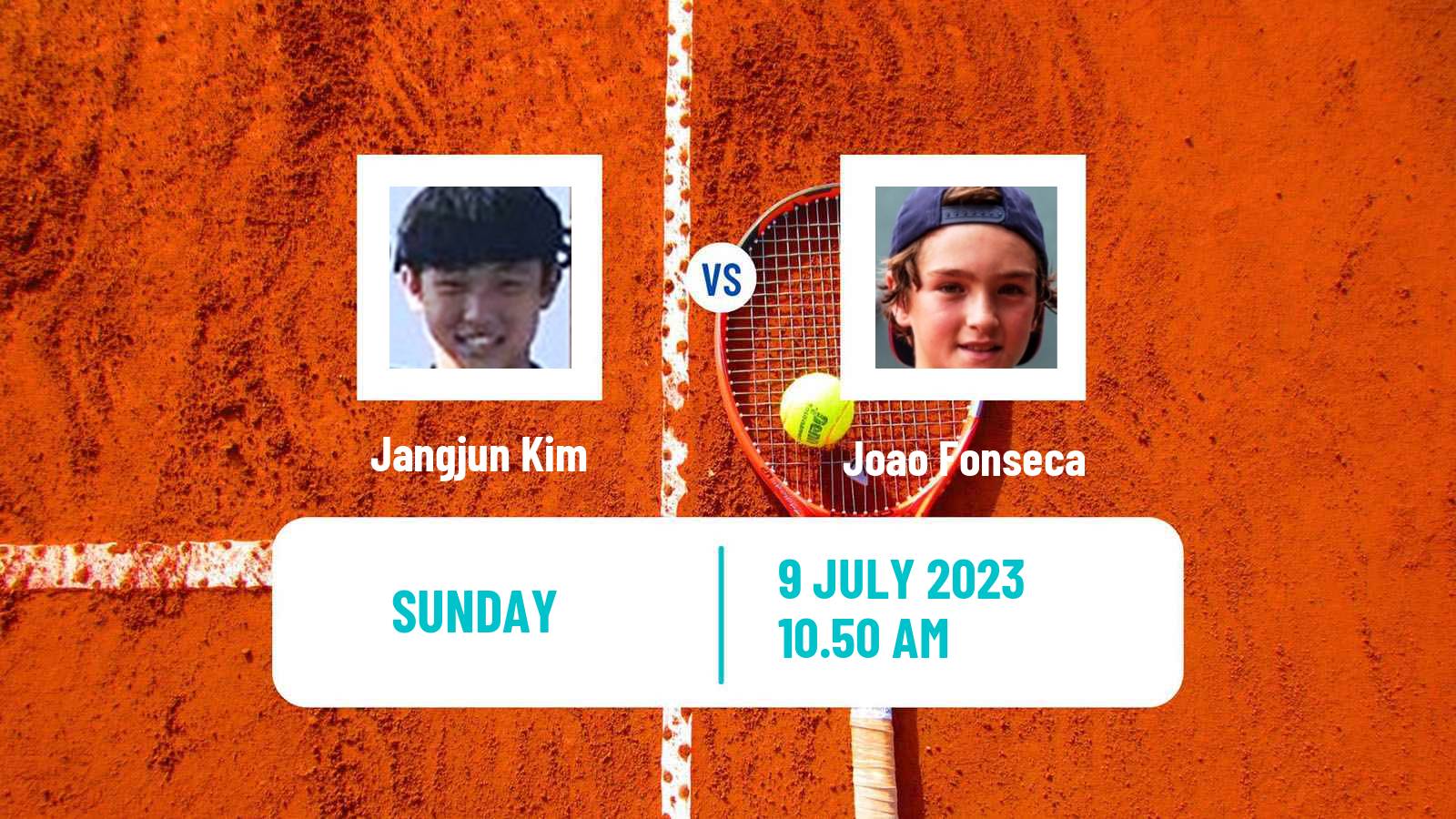 Tennis Boys Singles Wimbledon Jangjun Kim - Joao Fonseca