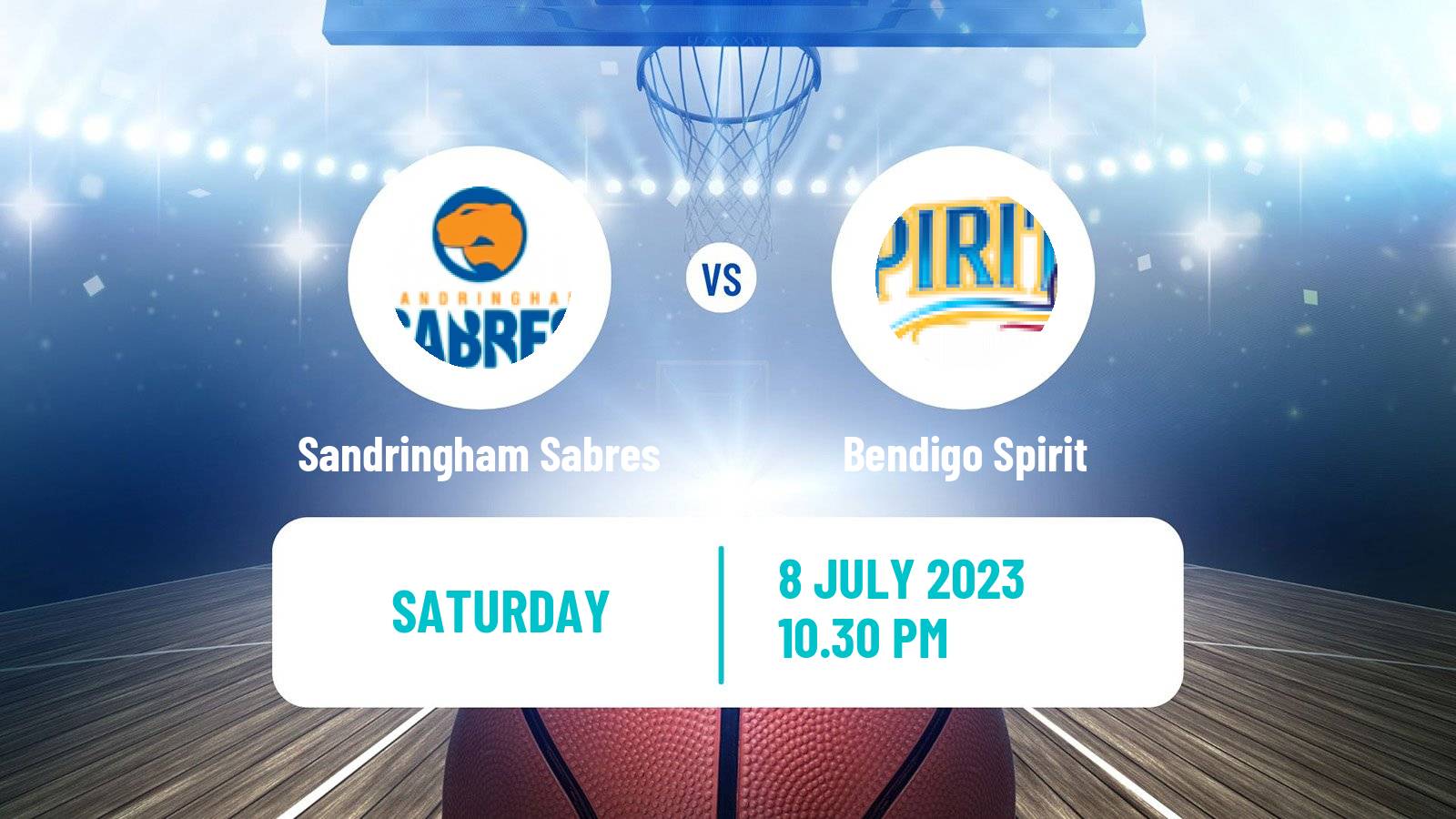 Basketball Australian NBL1 South Women Sandringham Sabres - Bendigo Spirit