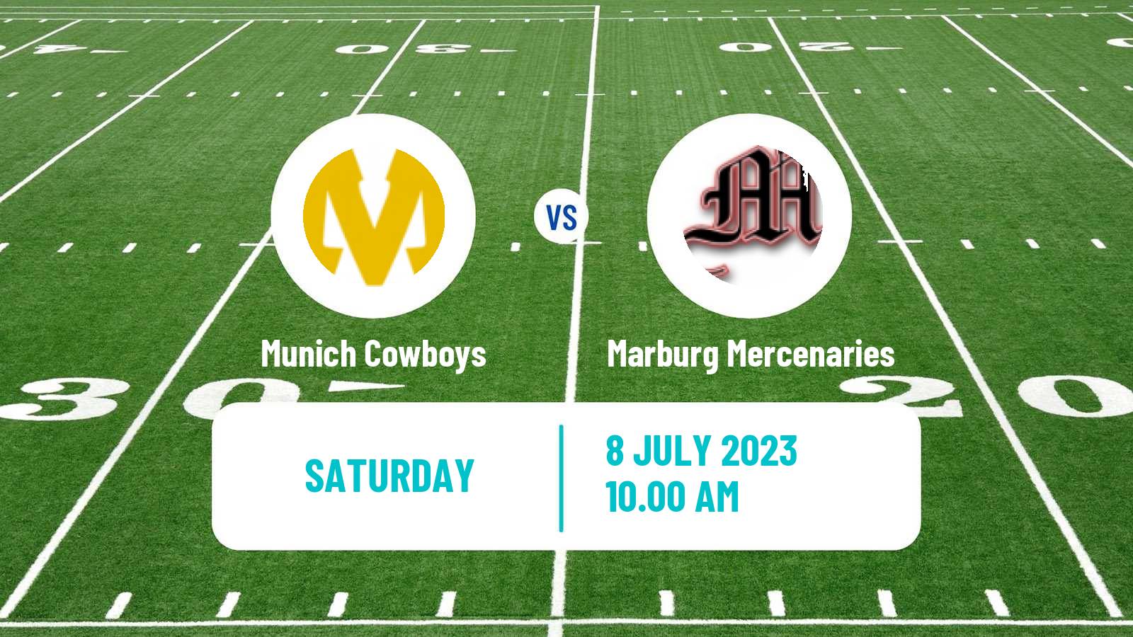 American football German GFL Munich Cowboys - Marburg Mercenaries