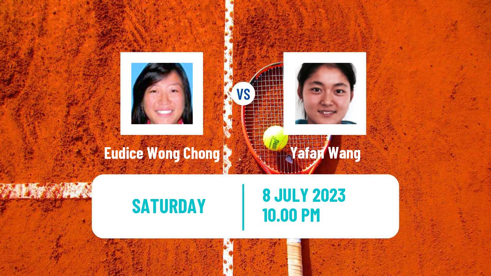 Tennis ITF W40 Hong Kong Women Eudice Wong Chong - Yafan Wang