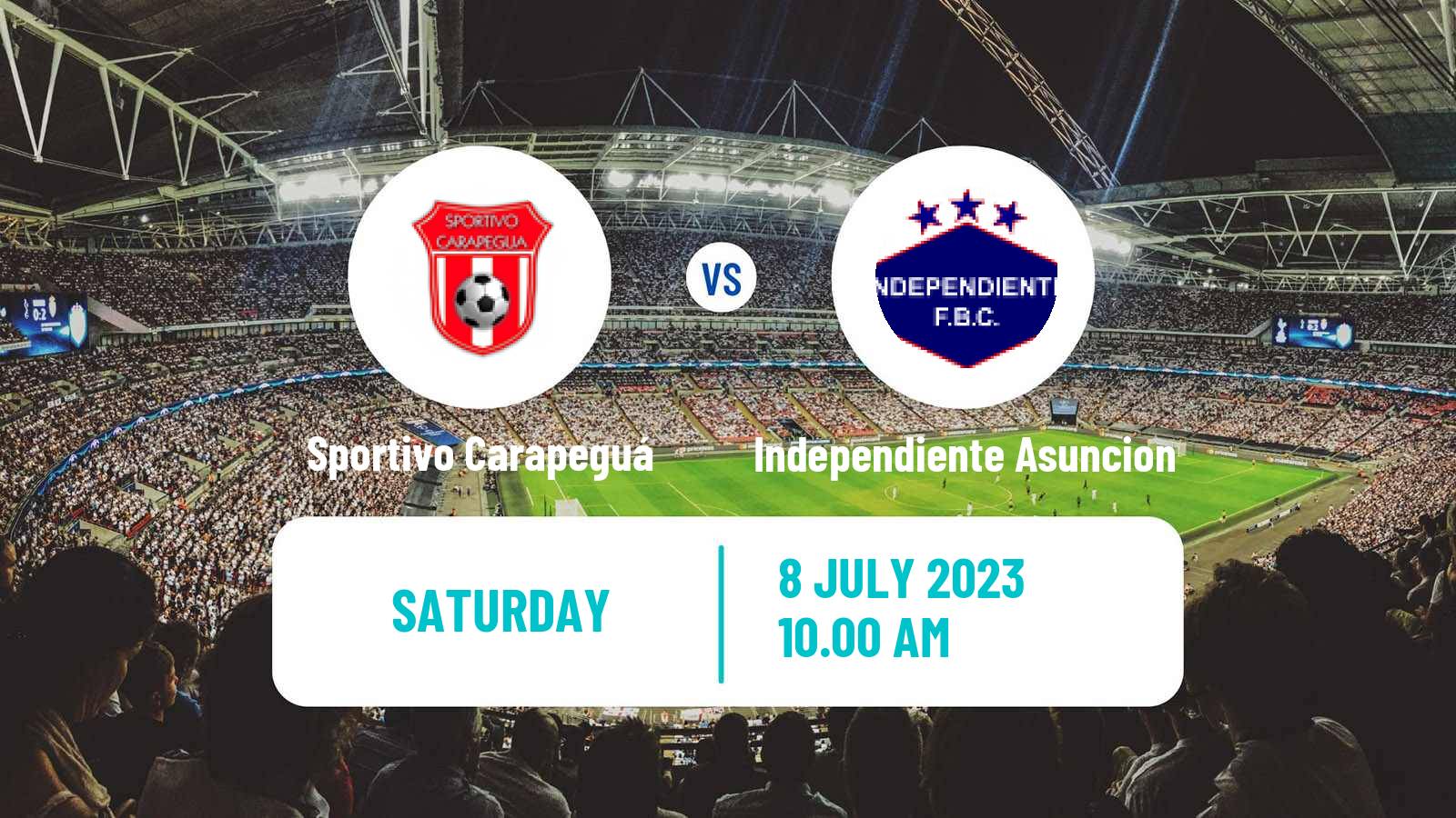 Soccer Paraguayan Division Intermedia Sportivo Carapeguá - Independiente Asuncion