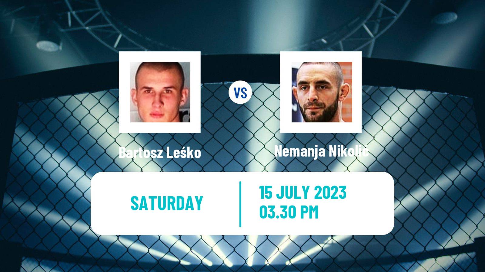 MMA Middleweight Ksw Men Bartosz Leśko - Nemanja Nikolić