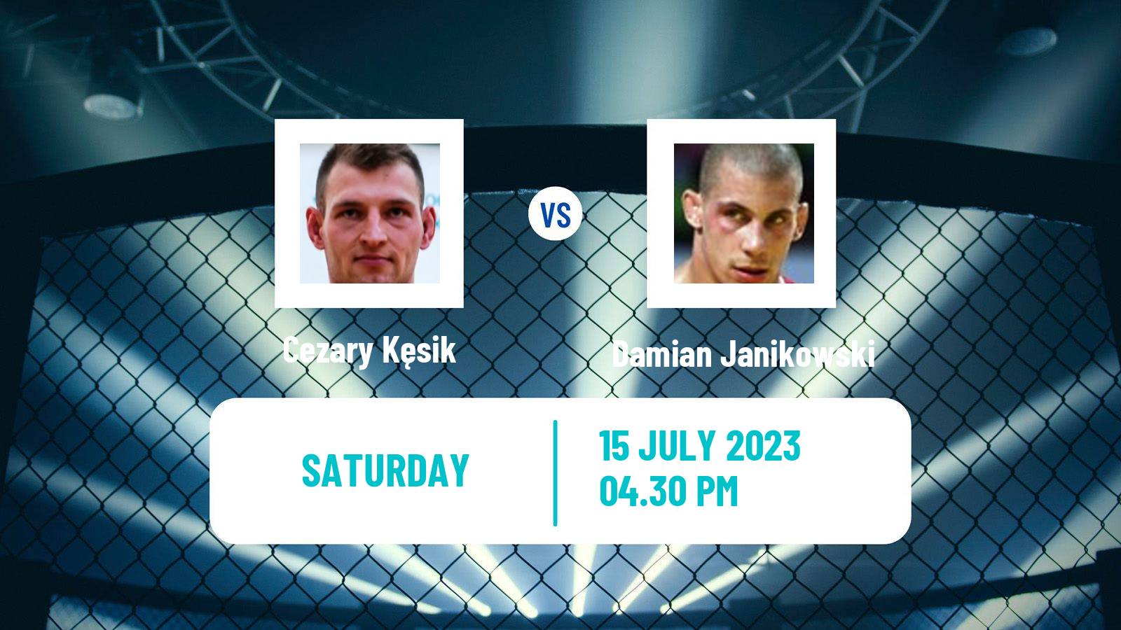 MMA Middleweight Ksw Men Cezary Kęsik - Damian Janikowski