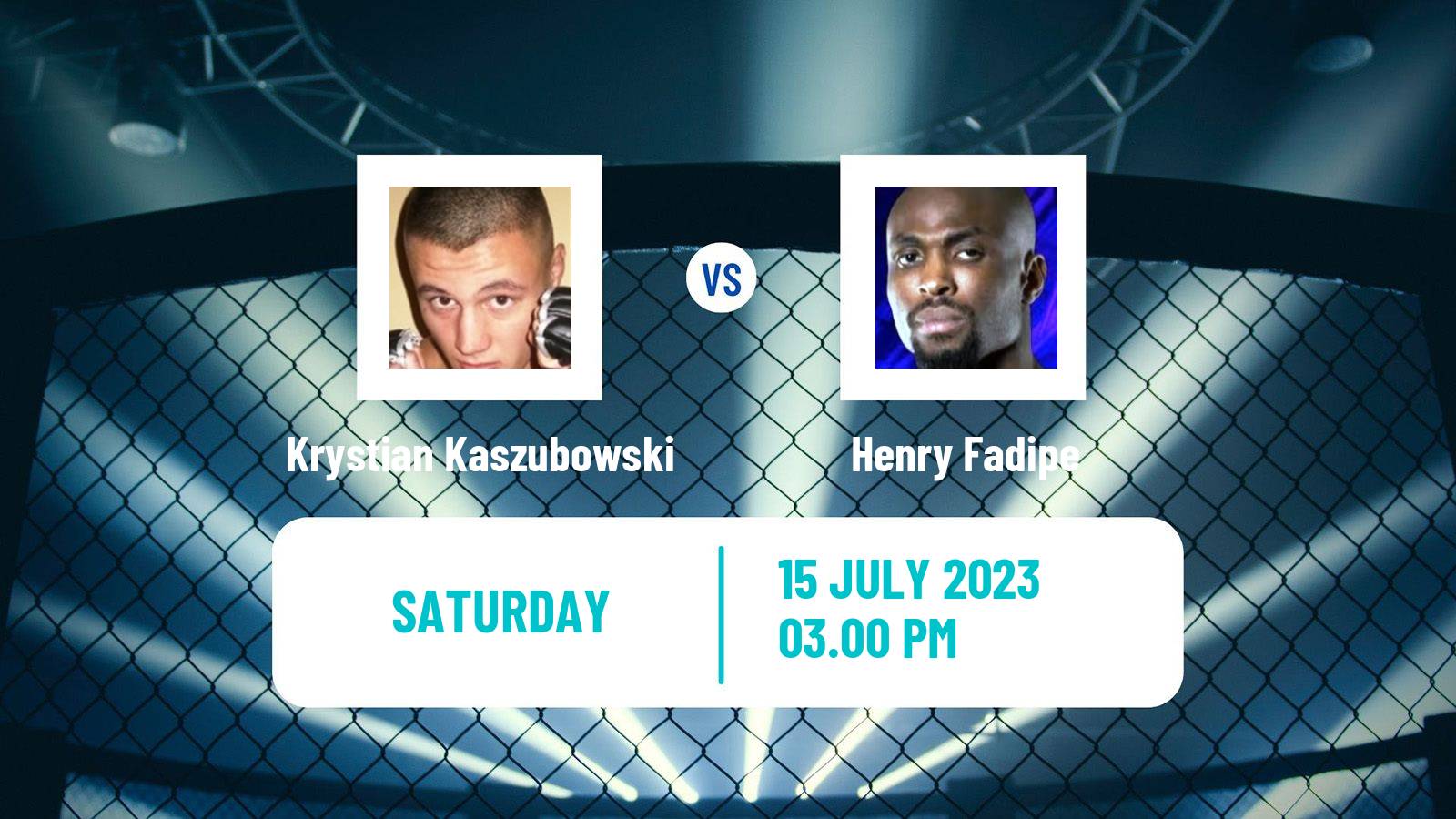 MMA Welterweight Ksw Men Krystian Kaszubowski - Henry Fadipe