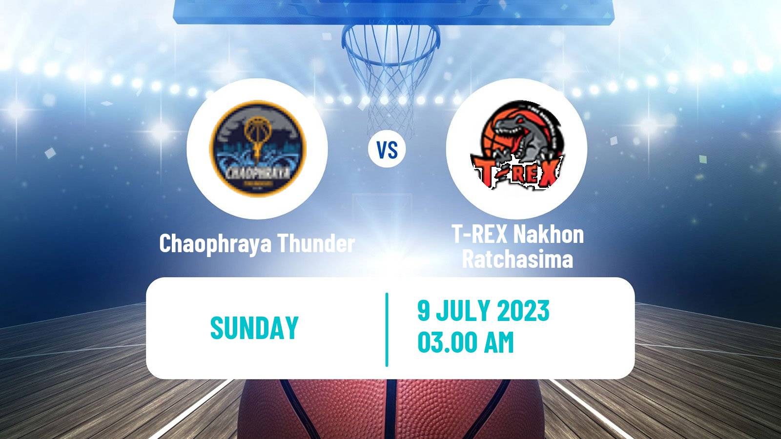 Basketball Thai TBL Chaophraya Thunder - T-REX Nakhon Ratchasima