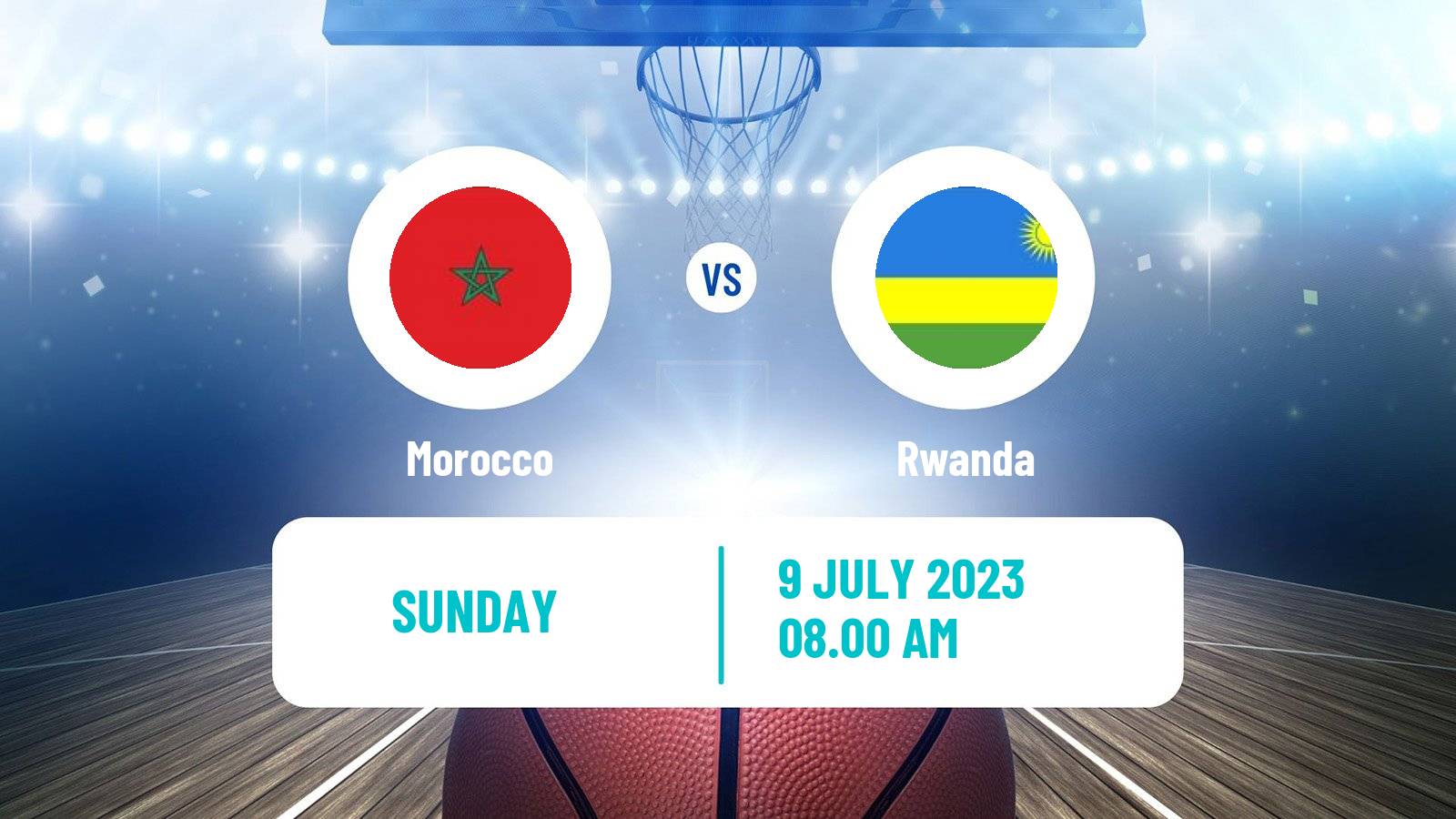 Basketball AfroCan Basketball Morocco - Rwanda