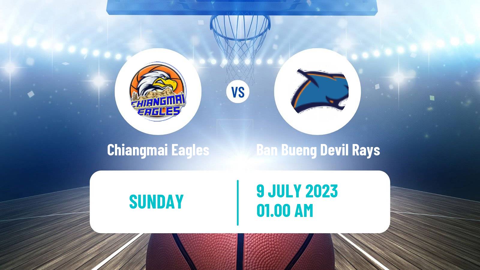 Basketball Thai TBL Chiangmai Eagles - Ban Bueng Devil Rays