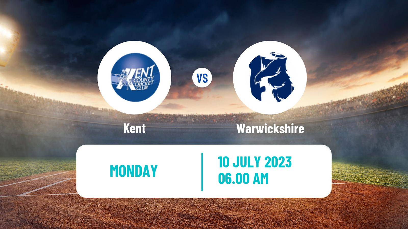 Cricket County Championship One Cricket Kent - Warwickshire