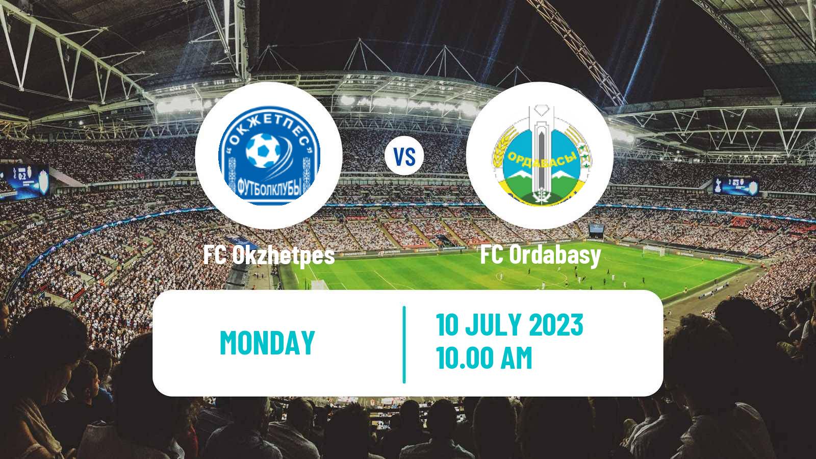 Soccer Kazakh Premier League Okzhetpes - Ordabasy