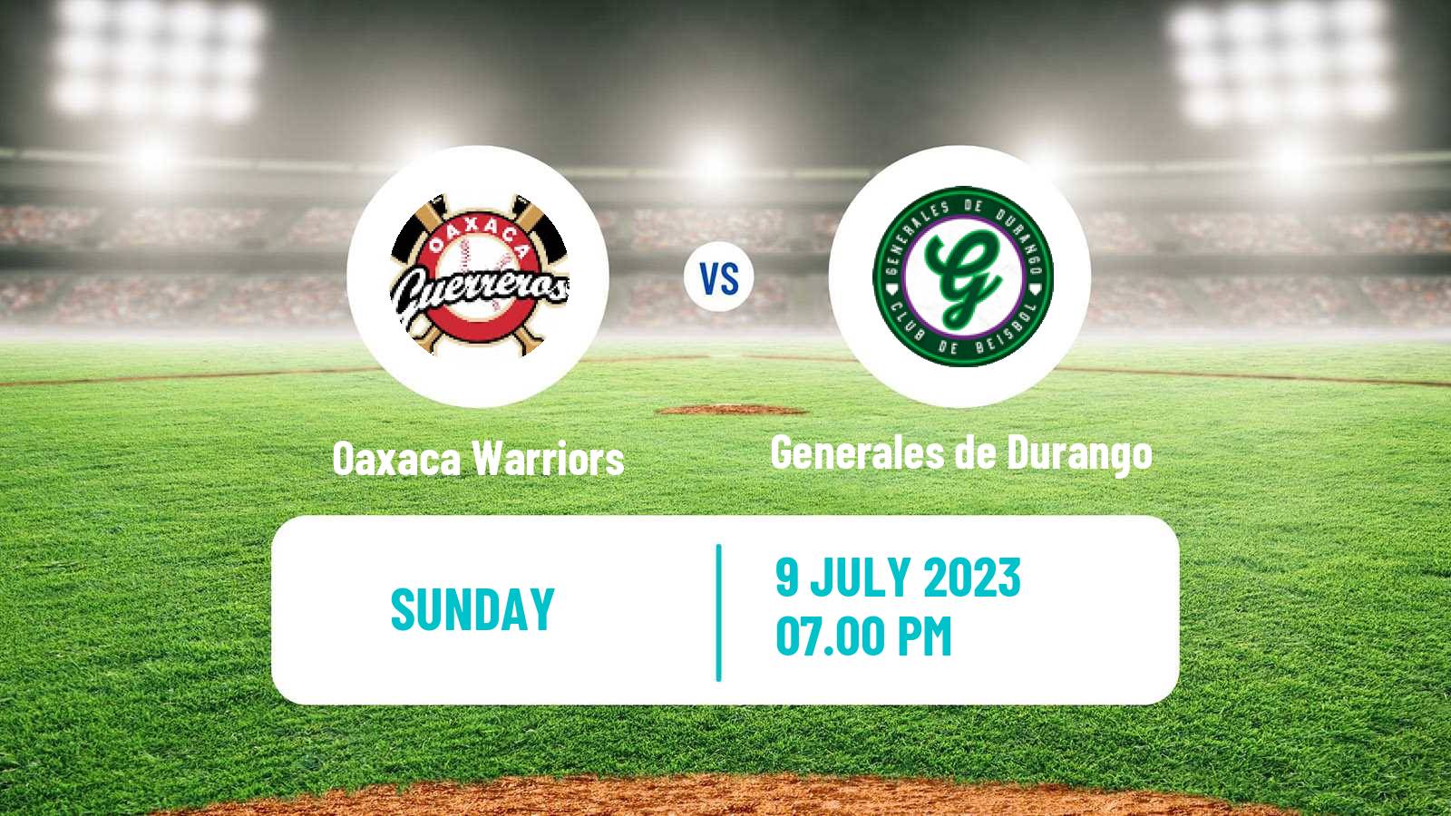 Baseball LMB Oaxaca Warriors - Generales de Durango