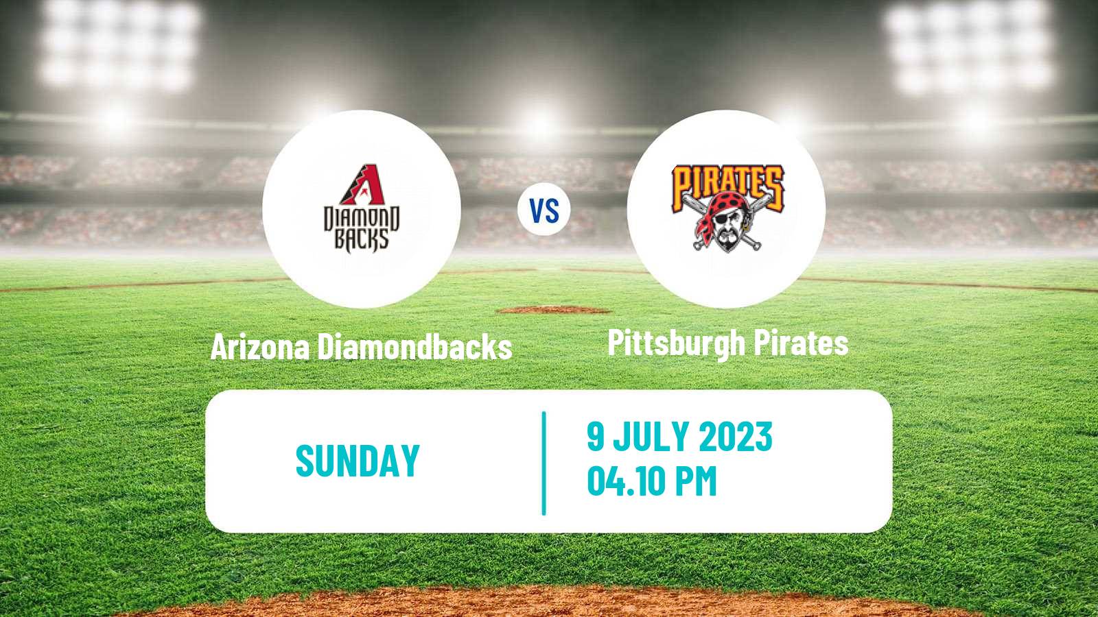Baseball MLB Arizona Diamondbacks - Pittsburgh Pirates