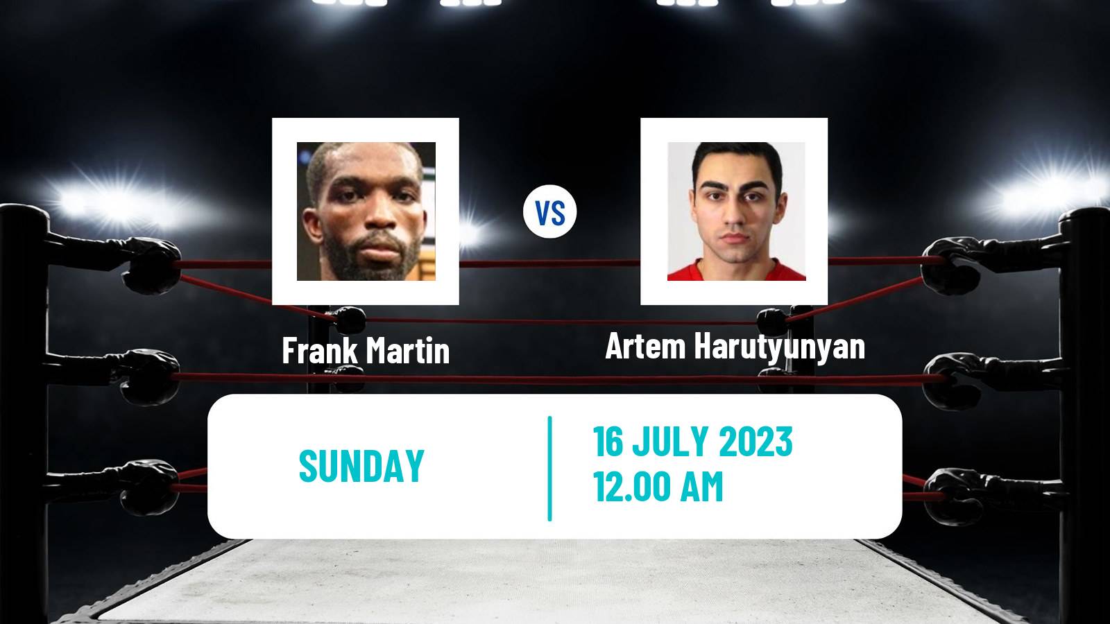 Boxing Lightweight Others Matches Men Frank Martin - Artem Harutyunyan