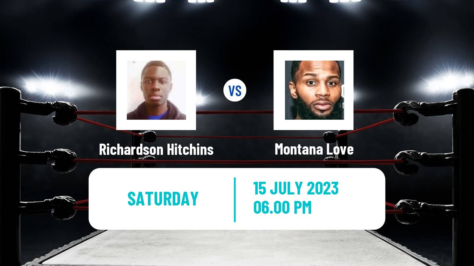 Boxing Super Lightweight IBF North Amrerican WBC Usnbc Titles Men Richardson Hitchins - Montana Love