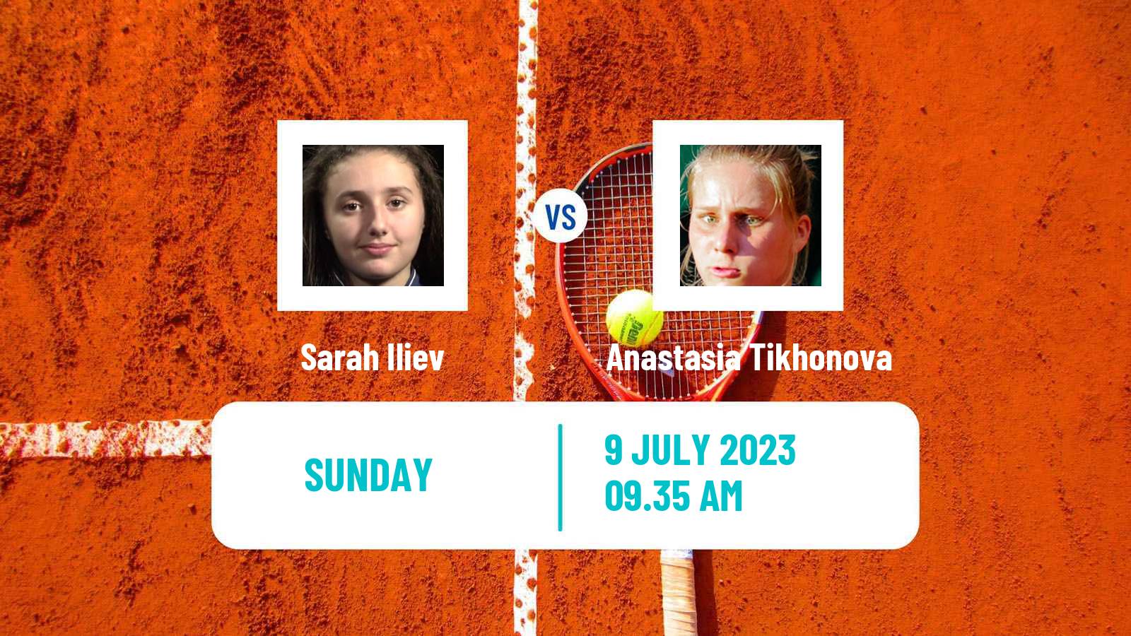 Tennis Contrexeville Challenger Women Sarah Iliev - Anastasia Tikhonova