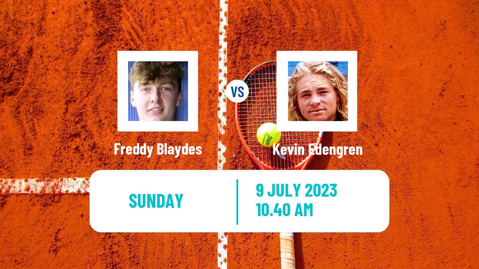 Tennis Boys Singles Wimbledon Freddy Blaydes - Kevin Edengren
