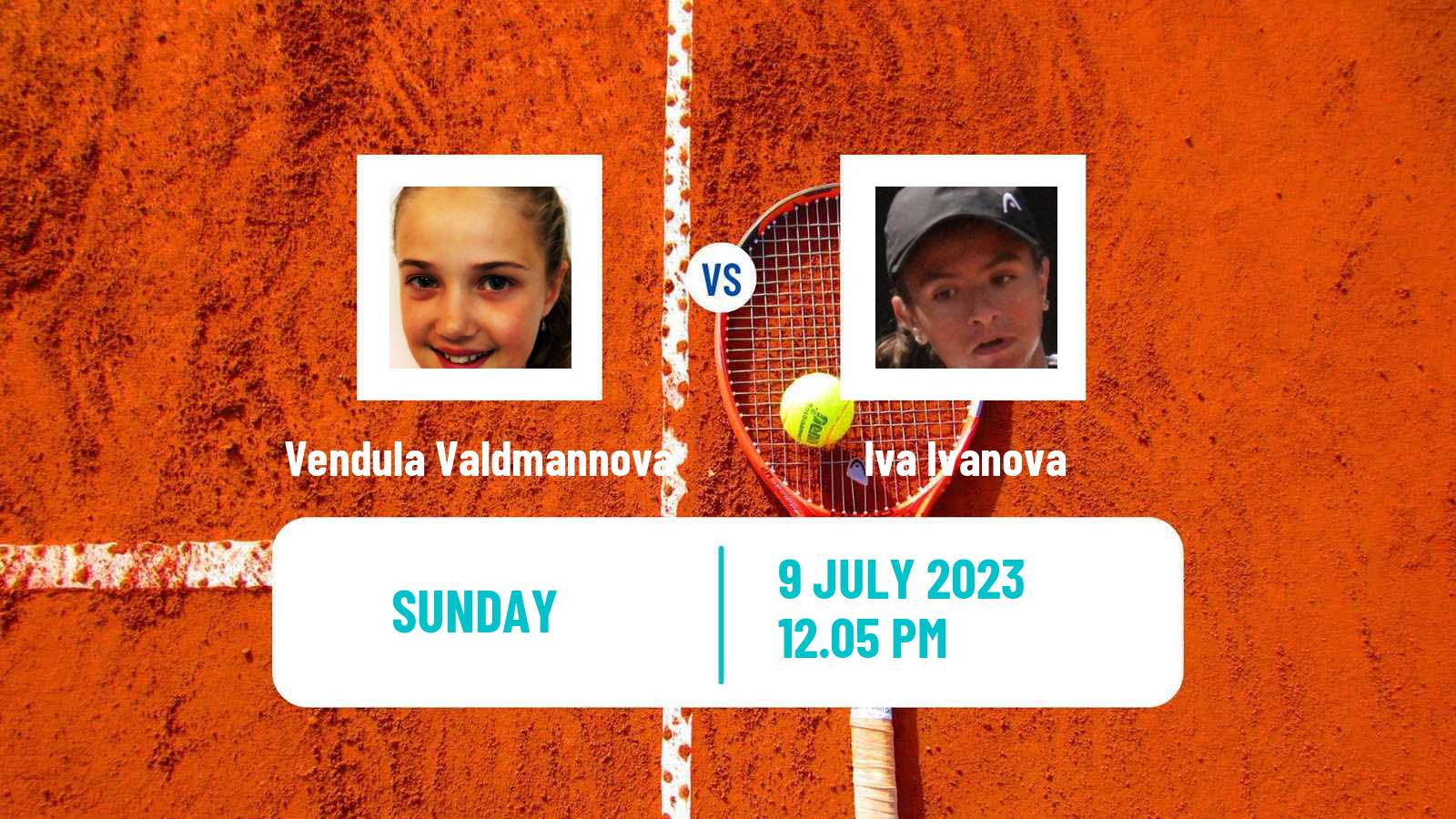 Tennis Girls Singles Wimbledon Vendula Valdmannova - Iva Ivanova