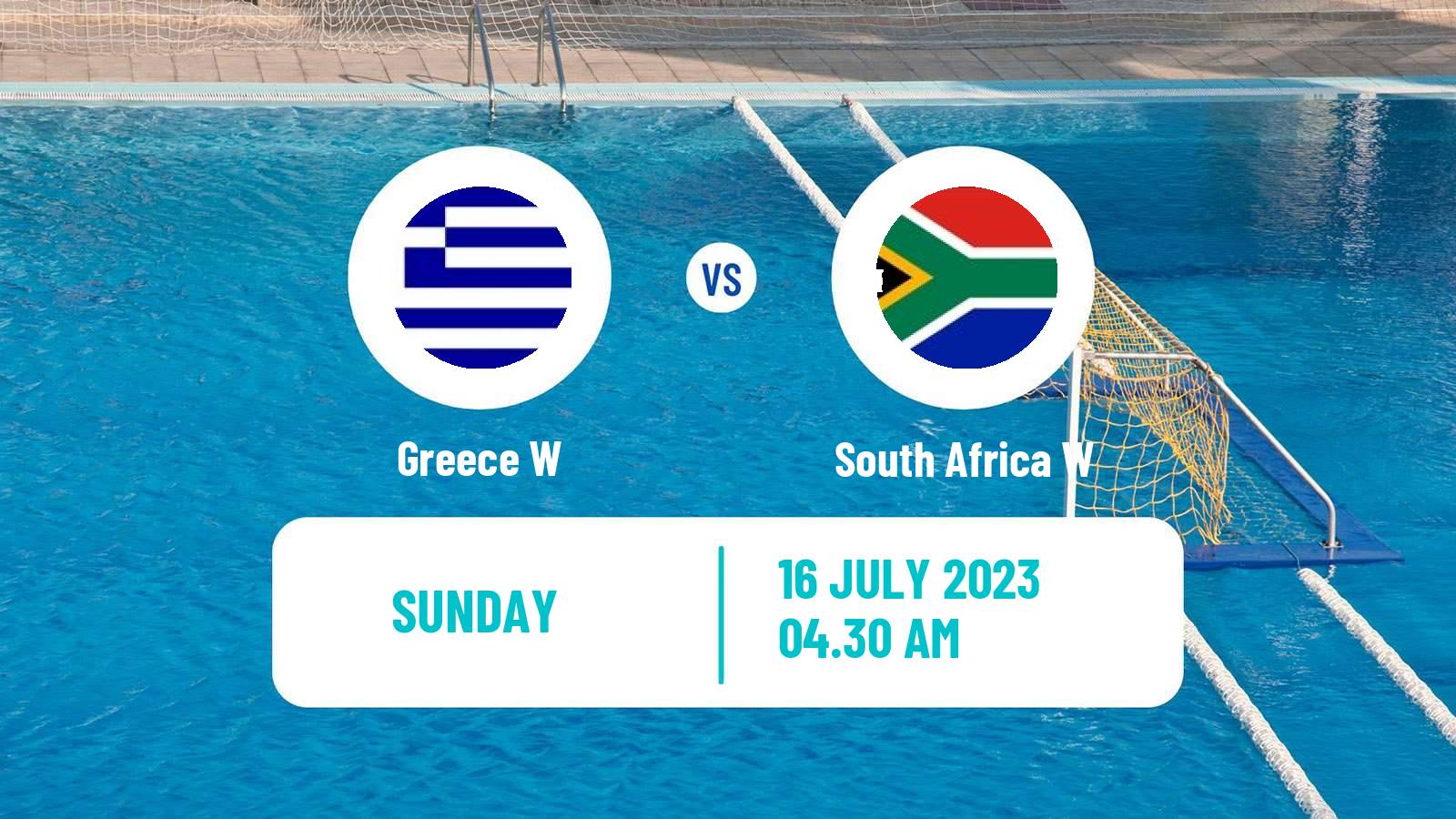 Water polo World Championship Water Polo Women Greece W - South Africa W