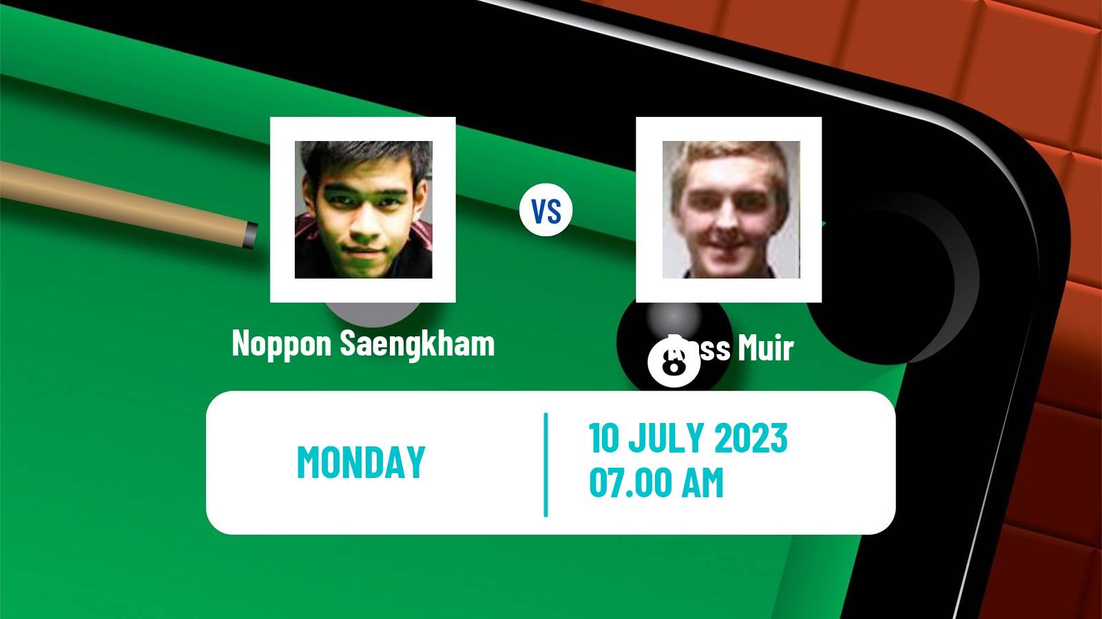 Snooker Championship League Noppon Saengkham - Ross Muir