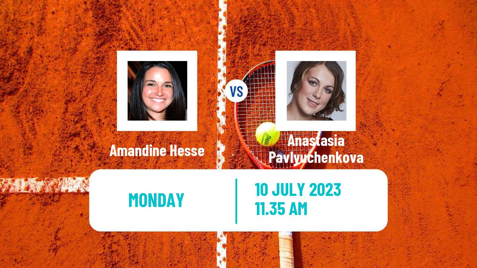 Tennis Contrexeville Challenger Women Amandine Hesse - Anastasia Pavlyuchenkova