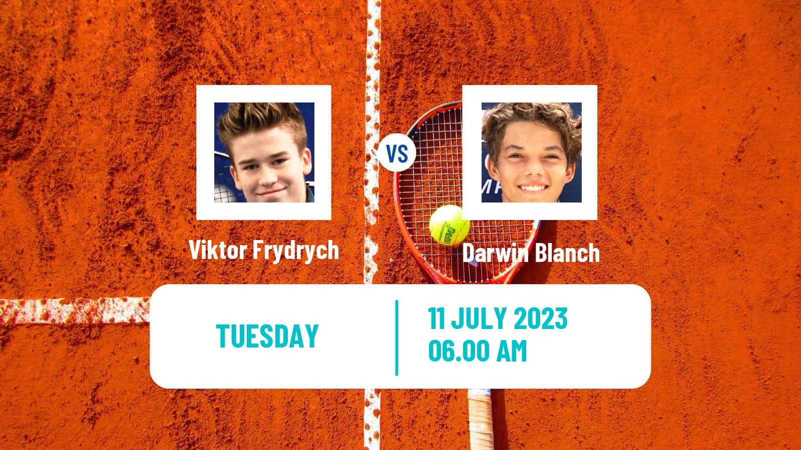 Tennis Boys Singles Wimbledon Viktor Frydrych - Darwin Blanch