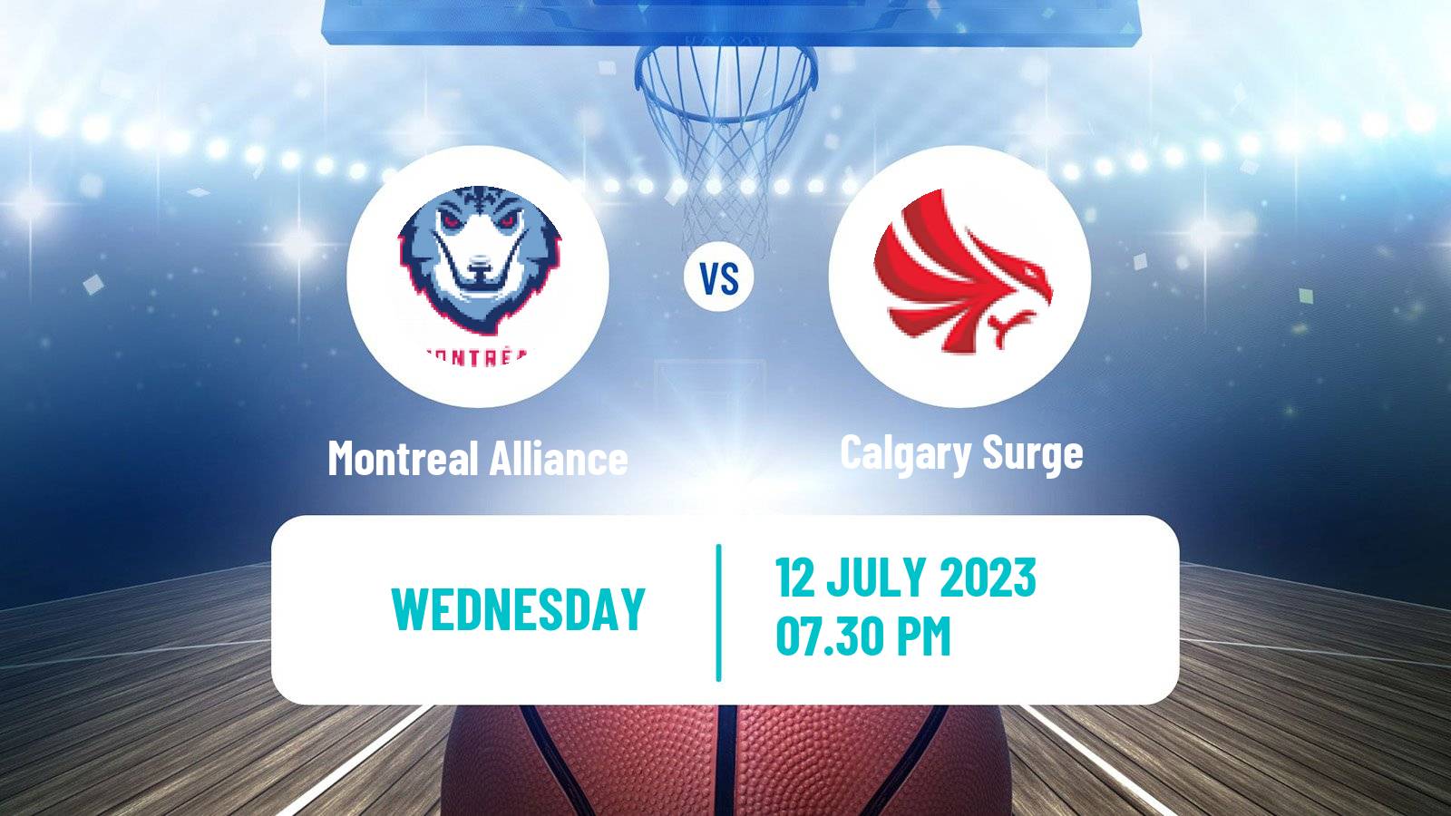 Basketball Canadian CEBL Montreal Alliance - Calgary Surge
