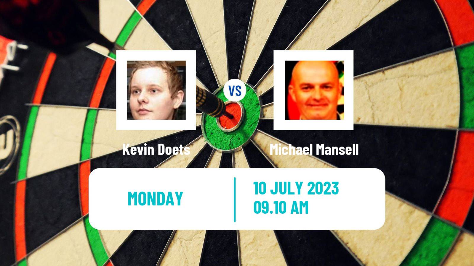 Darts Players Championship 15 2023 Kevin Doets - Michael Mansell