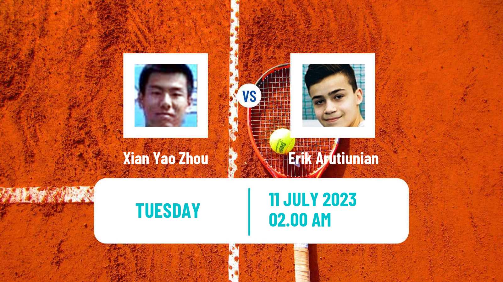 Tennis ITF M15 Shanghai Men Xian Yao Zhou - Erik Arutiunian