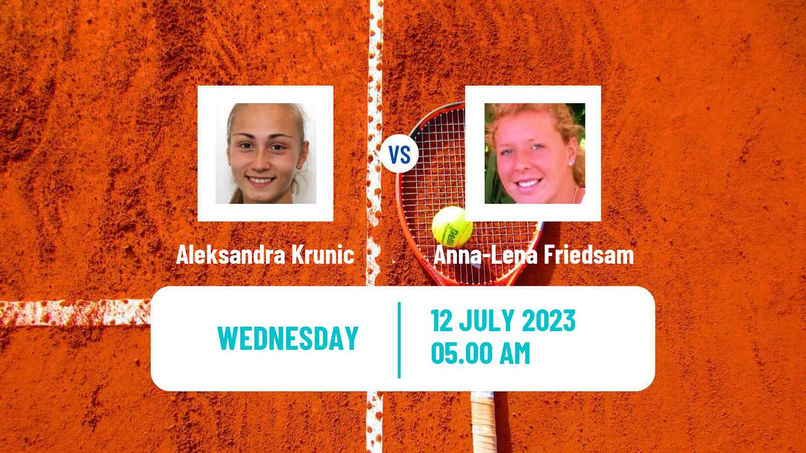 Tennis Contrexeville Challenger Women Aleksandra Krunic - Anna-Lena Friedsam
