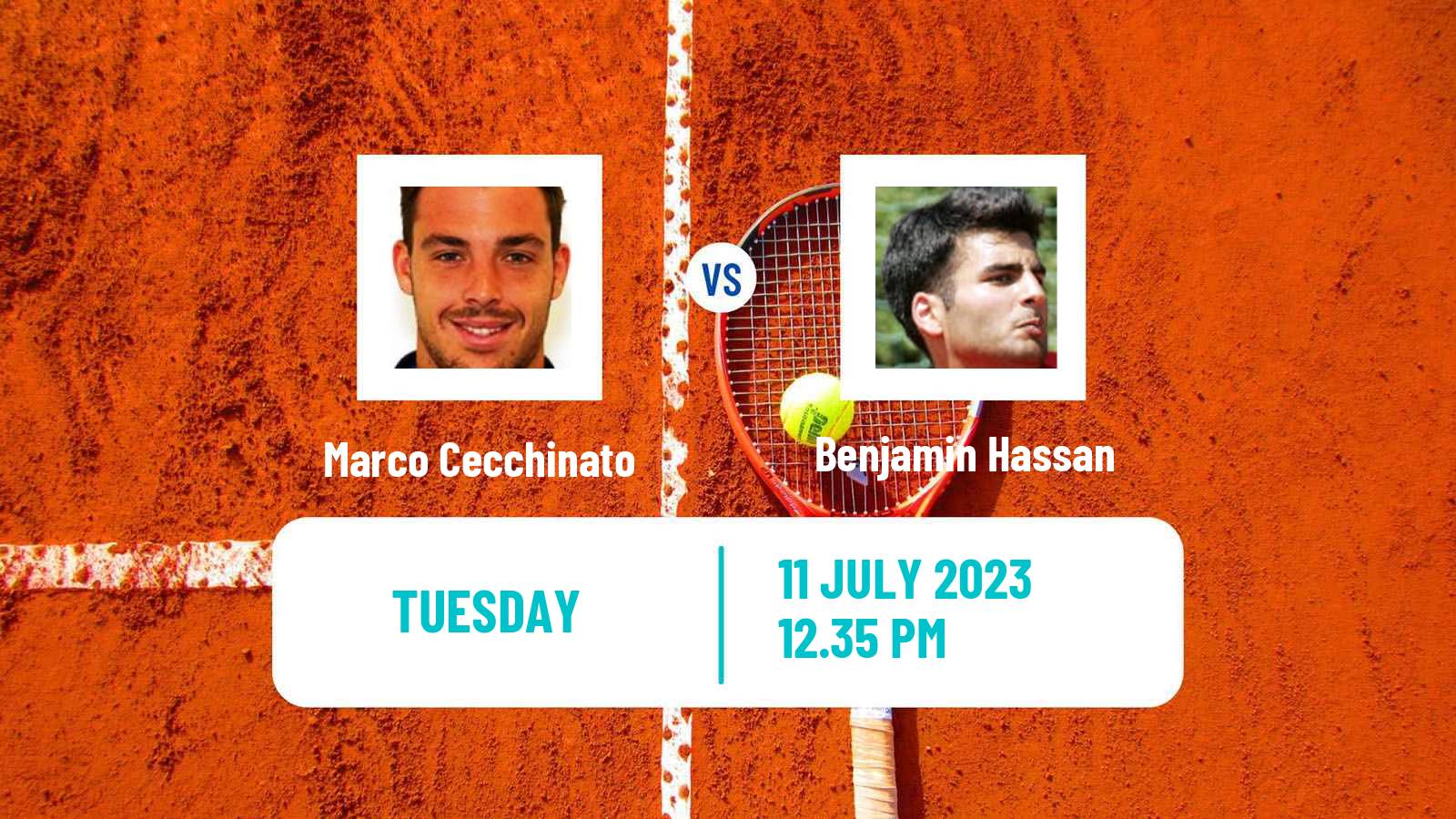 Tennis Braunschweig Challenger Men Marco Cecchinato - Benjamin Hassan