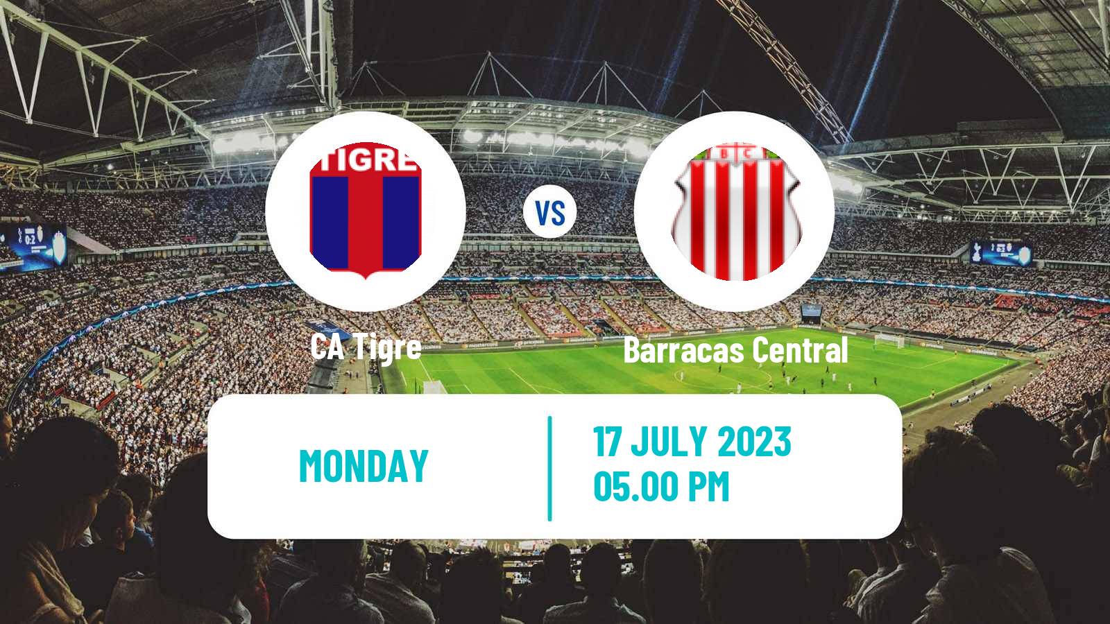 Soccer Argentinian Liga Profesional Tigre - Barracas Central