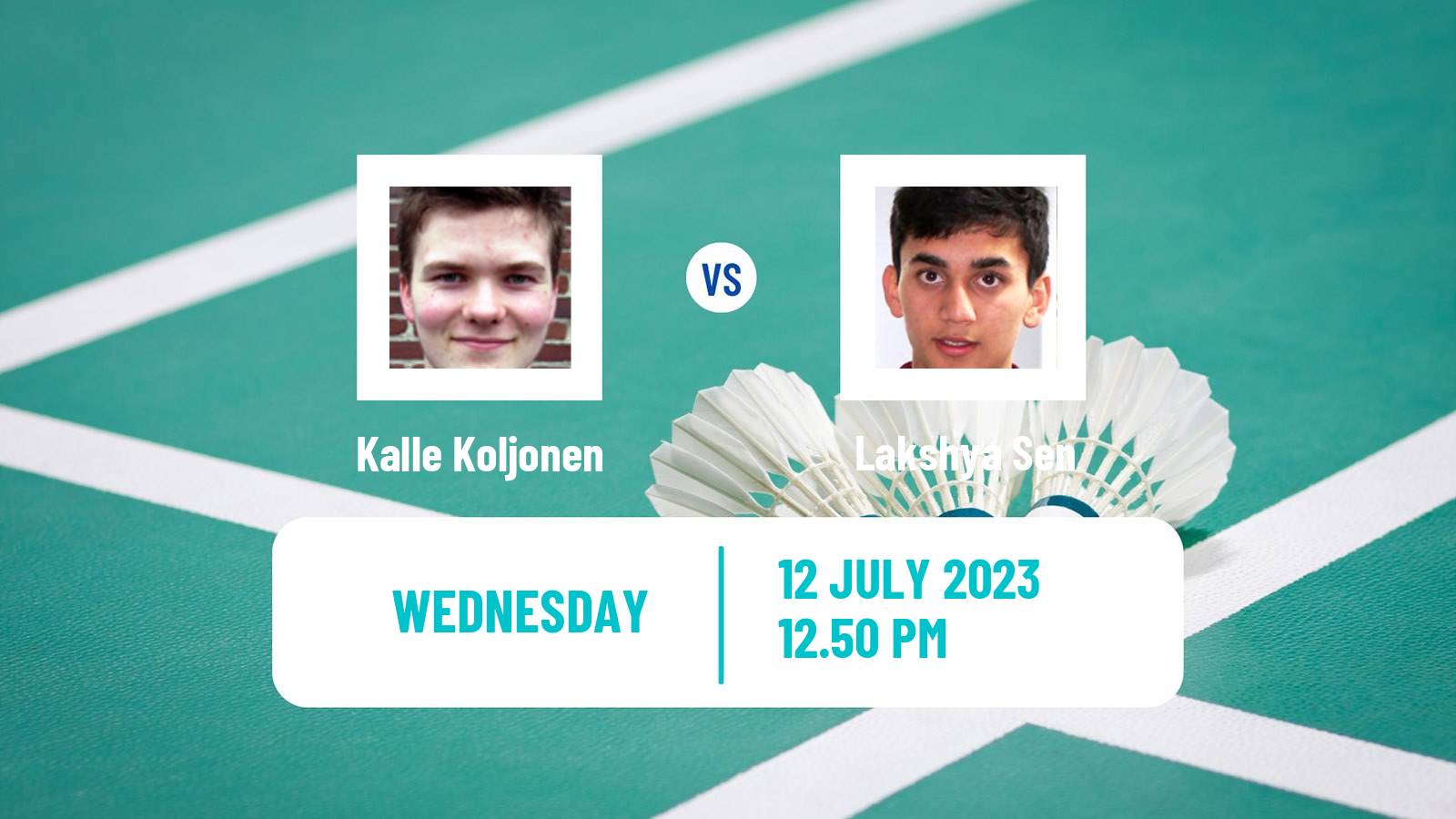 Badminton BWF World Tour Us Open Men Kalle Koljonen - Lakshya Sen