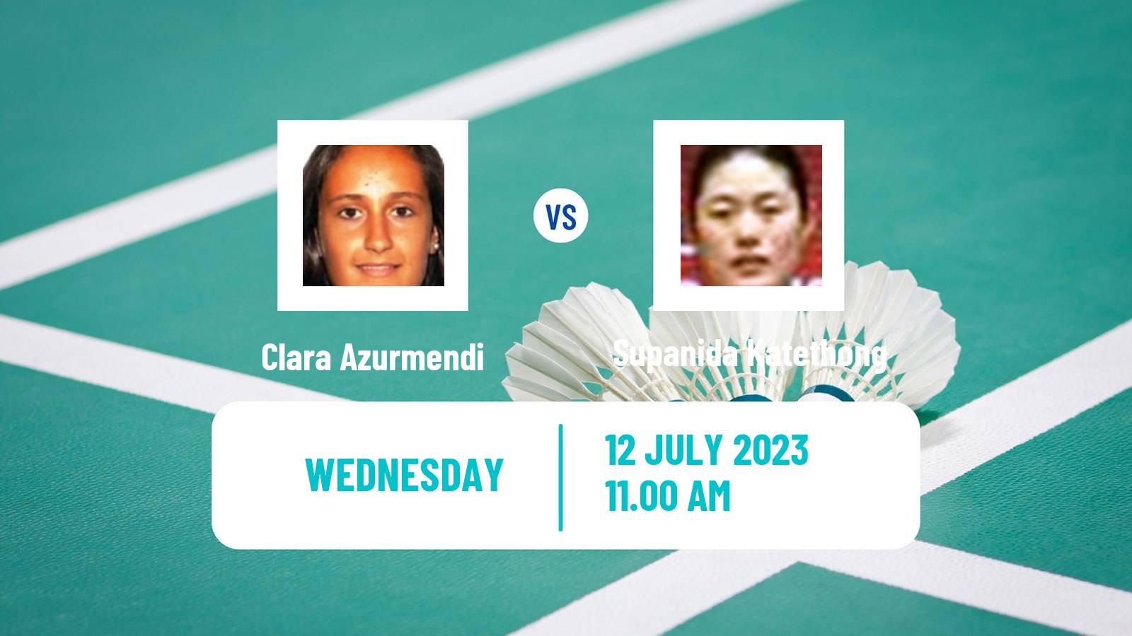 Badminton BWF World Tour Us Open Women Clara Azurmendi - Supanida Katethong