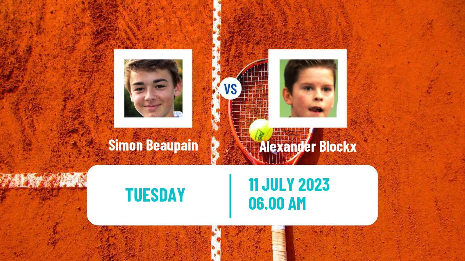 Tennis ITF M25 Esch Alzette Men 2023 Simon Beaupain - Alexander Blockx
