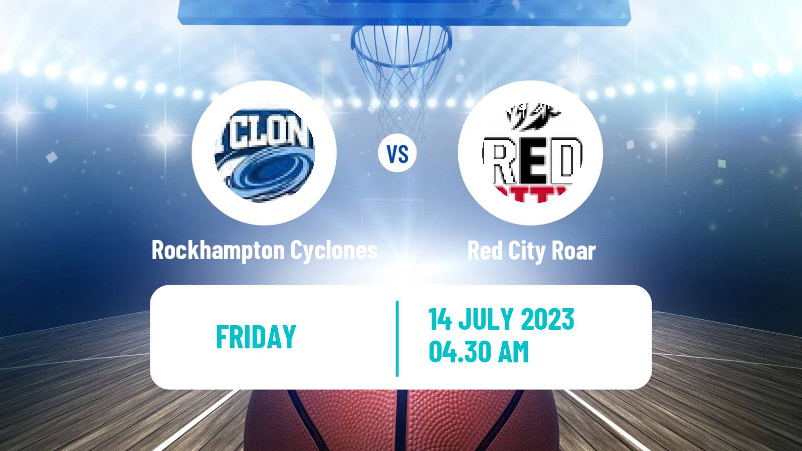 Basketball Australian NBL1 North Women Rockhampton Cyclones - Red City Roar